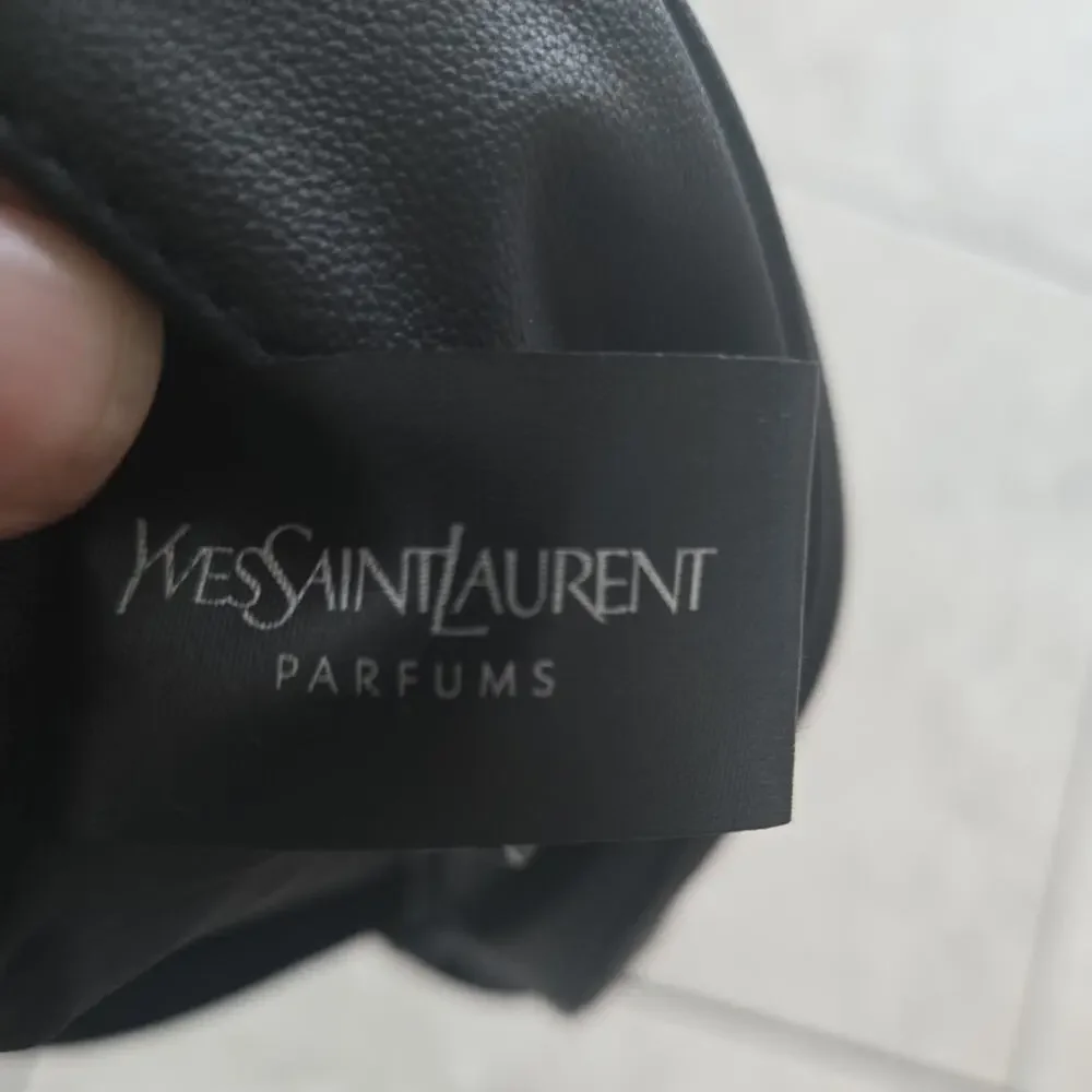 New Yves Saint Laurent Parfums Black Men Travel Pouch Toiletry Bag